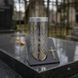 Лампадка на солнечной батарее металлическая серебристая на подставке, LED, 24 см 1242 фото 4